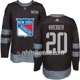 New York Rangers Trikot Chris Kreider 20 1917-2017 100th Anniversary Adidas Schwarz Authentic - Herren